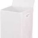 Simple Houseware Foldable Laundry Hamper Basket with Lid, White