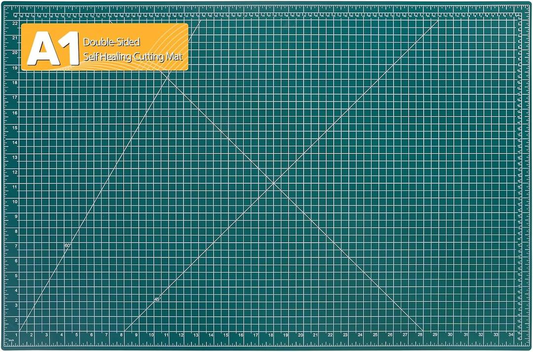 Self Healing Cutting Mat, 35" x 23", Double-Sided Rotary Cutting Mat for Sewing, Quilting, Scrapbooking & Craft, Large Craft Cutting Board for Hobby Use(A1)