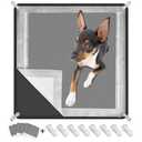 letesult Dog Pee Pad Holder, Puppy Pad Holder Tray for 24'' x 24'' Training Pads, 14pcs Dog Potty Tray Set Include High Edge Silicone Mat & 5 Activated Charcoal Disposable Puppy Pads & 8 Holder Clamps