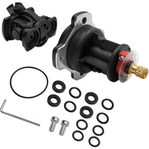 GP876851 Mixer Cap and Pressure-Balancing Unit Kit,Compatible with Kohler Shower Valves K-304 and K-11748 Platforms Include GP800820 and GP77759,Black