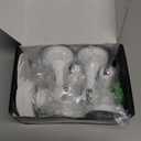 Magnetic Door Stoppers for Bottom of Door - 4 Pack Stainless Steel Door Stops Holder Catch for Wall Floor Mount - Easy No Drilling Strong Adhesive & Screws Keep Door Open Home Office Hotel Bedroom (White)