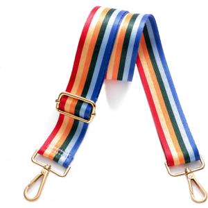 S-Jacorry Purse Strap Replacement Crossbody Wide Shoulder Strap Adjustable Canvas Straps Handbag Strap Replacement Belts (Gold Buckel-138)