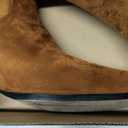 Coutgo Womens Booties Low Heel Ankle Boots Square Pointed Toe Chunky Heel Side Zipper Dressy Fall Boots Shoes (8, Brown)