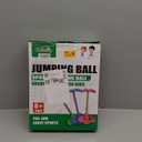 Pogo Jumper with Handle and Ball Pump, High Jump Toy Bounce Jump Trick Board Pogo Bouncing Ball Safe and Fun Pogo Stick for Kids Boys Girls and Adults (Pink)