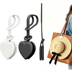 2 Pcs Magnetic Hat Clips for Travel on Bag, Silicone Sunhat Holder, Hat Clip for Caps & Beach Hats, Cap Clip for Beach