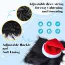 Dog Costume Lion Mane Funny Reindeer Moose Dog Costume for Halloween & Christmas Photoshoot Entertainment (Black) Size L