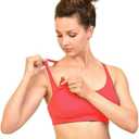 Bamboobies Maternity Nursing Bra for Breastfeeding - Underwire-Free Essential for Nursing (Hibiscus, Medium)
