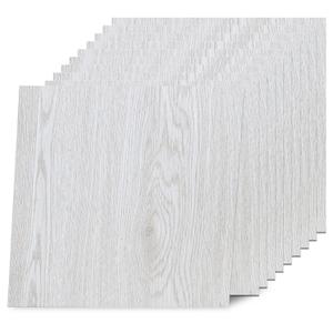 Yipscazo Peel and Stick Floor Tile 32 Sq.Ft Coverage 32-Pack Whitewashed Pine 12" x 12" Vinyl Floor Tiles Self Adhesive Waterproof Perfect for DIY Projects
