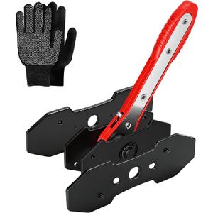 Brake Caliper Compression Tool, Brake pad spreader, Caliper Piston Compressor Tool with 360 Degree Swing Ratchets, 2PCS Large Plates for Single Twin Quad Sextuplet Piston Disc Brake Caliper Repair
