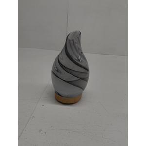 Porseme 280ml Essential Oil Diffuser Glass Color Changing Aroma Air Diffusers Aromatherapy Ultrasonic Cool Mist Humidifier 7 Running Hours Waterless Auto-Off for Sleeping, Yoga, Office, Spa (Ink) (G9-280ml Ink Aladdin Vase)