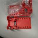 QWORK Ball Valve Lockout, Safety Lock, 1/2" - 2-1/2" Diameter, 2 Pack, Red