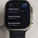 Apple Watch Ultra [GPS + Cellular 49mm] Titanium Case with Midnight Ocean Band, One Size (Premium)