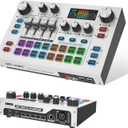 MT-VIKI Gaming Audio Mixer w/2.25 LCD Screen, Live Sound Card for PC/Phone Live Streaming Recording Podcast/Youtube/Gaming