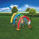 BANZAI Splash Tunnel Sprinkler, Length: 82 in, Width: 76 in, Height: 50 in, Inflatable Outdoor Backyard Splash Toy