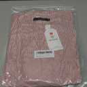 NENONA Women's 2025 Striped Long Sleeve Spring Maxi Dress V Neck Casual Flowy Lightweight Beach Vacation Dresses with Pockets Size S