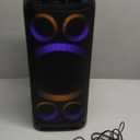 Bluetooth Speaker, 160W Peak Powerful Loud Stereo Sound Deep Bass Wireless Boombox Portable Large Party Speakers with Subwoofer TWS Pairing Dynamic LED Light for Outdoor Camping Backyard Events (Black)