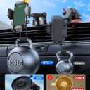 HTU Car Phone Holder【2026 Upgraded 100+LBS Suction & Safety Cert】 Cell Phone Car Mount for Truck Heavy Duty Phone Holder for Dashboard/Windshield/Vent for iPhone 17 16 Pro Max, Green