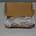 Shower Door Towel Hooks (2-Pack), 9"~13" Length Adjustable Hook for Framed & Frameless Over The Door Glass, Squeegee Holder, Towels Hanger for Bath Suits Rozer Robes Loofahs Shavers, Silver