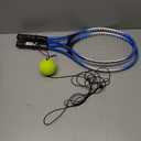 Tennis Rackets for Adult, 2 Players Adult Recreational Tennis Rackets Set for Beginners and Professional with 4 Tennis Balls, 3 Overgrips, 1 Tennis Bag (Blue)