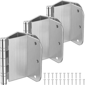 KOLET Offset Door Hinges, 3.5 Inches Swing Clear Hinges, 5/8" Radius Corner Ball Bearing Door Hinges, 2 Inches Widen Doorway, Smooth and Easy Installation, Brushed Nickel, 3 Packs