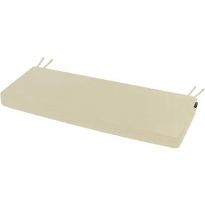 Favoyard Outdoor Bench Cushion 48 x 16 Inch Rainproof Patio Furniture Cushions 3-Year Color Fastness Garden Settee Porch Pads with Ties, Beige