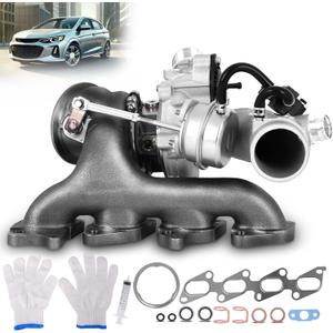 TOPAZ 667-203 Complete Turbo Turbocharger with Gasket Kit Compatible with Chevy Chevrolet Cruze 2011-2015 Sonic 2012-2020 Trax 2013-2021 Buick Encore 2013-2021 1.4L 55565353