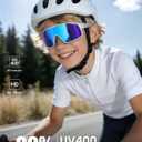 Lamicall Polarized Kids Baseball Sunglasses for Age 8-14 - UV400 Protection Sports Cycling Sun Glasses for Boys Girls Youth