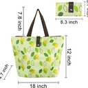 FuninCrea Reusable Grocery Bags, Reusable and Washable Foldable Shopping Bag, Foldable Tote Bags for Shopping Groceries