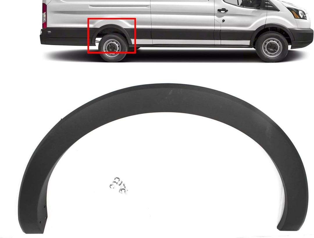Replacement for Ford Transit 150 250 350 2015-2023 REAR QUARTER PANEL WHEEL FLARE MOLDING TRIM (RIGHT PASSENGER SIDE REAR)