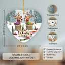 6 x New Year Ornaments - Funny Xmas Gifts for Friends Coworkers Neighbors Family, Unique Ornament Exchange Ideas, Happy New Year 2026 Ceramic Ornaments for Christmas Tree Decorations