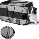 Realife Dog Enclosures Home Outdoor Fashions Portable/Collapsible/fixable, Pop Up Travel Pet Tent, 38" L x 22.5" W x 5.5" H Grey