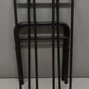 Gonfoam 3-Tier Expandable Shoe Rack,Adjustable Shoe Shelf Storage Organizer Heavy Duty Metal Free Standing Shoe Rack for Entryway Closet Doorway (Black)