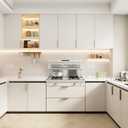 Goldenwarm 15 Pack Champagne Bronze Cabinet Pulls - 5-1/16 in Gold Finger Pulls, Brushed Bronze Edge Pulls for Kitchen