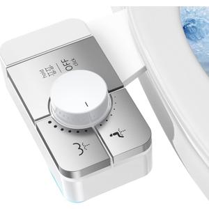 Bidet Attachment for Toilet Ultra-Slim Bidets for Existing Toilets, Non-Electric Bidet Toilet Seat Self-Cleaning Retractable Nozzles Badays for Toilets, Quick & Easy Installation Bedets