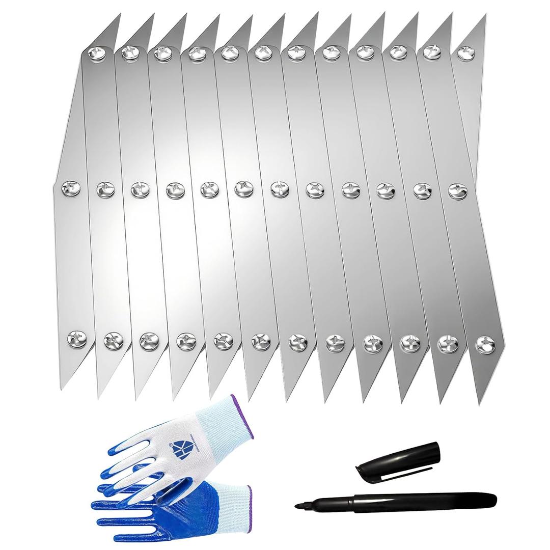 12 Point Center Finder Pro  Precision Measuring Tool for Woodworking, Welding & DIY Projects (Silver 12 Point)