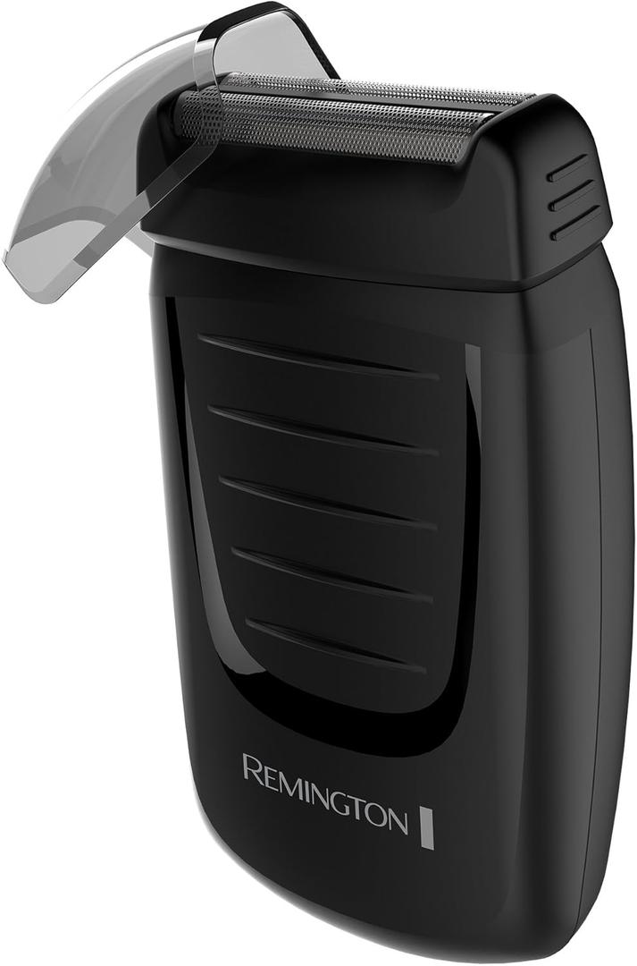 Remington TF70CDN Battery-Operated Foil Travel Shaver, Men's Electric Razor, Electric Shaver, Black (1 Count (Pack of 1), Black (Travel Size))