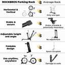 ROCKBROS Bike Stand 2-in-1, Vertical or Horizontal for 20-29 Inch Wheels