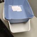 Ferplast Cosmic Outdoor Cat Litter Box - Waterproof Dog-Proof Cat Toilet with Tunnel Entry, High-Sided Base for Litter Containment, Easy-Clean Design, Durable Thermoplastic Resin in Blue