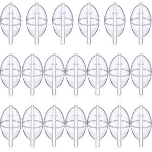 Sumind 20 Pieces Spin Float Fishing Bobbers Fishing Float Bend Slip Cast Spin Float Tackle Accessories (2.5 Inch)