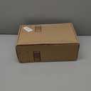 Athlefit Women's White Heels Square Open Toe Strappy Sandals Ankle Strap Dressy Block Heels Wedding Shoes Size 9