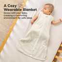 2-Pack Baby Sleep Sacks,Zipper Wearable Blanket - 0.5TOG Organic Cotton,Lightweight,Soft Cozy Toddler Sleeping Sack 6-12 months,Easy to Wear Large Newborn Transition Swaddles Sleepsacks (BumbleBear, M)