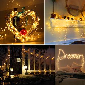 Moobibear LED String Lights 99ft UL Listed Plug in Fairy Lights 300 LED Warm White Waterproof Copper String Lights with ON/Off Switch for Bedroom Patio Birthday Wedding Valentines Day Decor