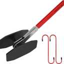 Brake Caliper Compression Tool Kit: Professional Caliper Piston Compressor with 360 Ratchet & Brake Caliper Tool, 2 Hooks/Plates for Universal Car Disc Brake Pad Spreader(Red)