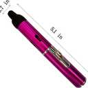 Torch Butane Lighters,Lighter Refillable Butane Fuel Soft Flame Adjustable Pen Torch Windproof Lighters, 2 Pack Purple(Gas Not Included)