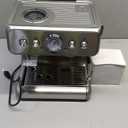 Espresso Machine with Grinder, Stainless Steel 20 Bar Semi-Automatic Expresso Coffee Machines, Featuring a Milk Frother, Steam Wand, Removable Water Tank for Latte, Macchiato, Cappuccino