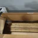 LazBlinds Cordless Bamboo Roman Shades, 25.5x64, Highfield Teak