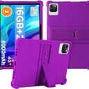 Case for Callsky-Tab Ctab 12 Tablet 12 inch,Soft Silicone Protector Cover,Kids Friendly,Adjustable Stand Tablet Cover,4 Corners Thicken Shockproof,Purple