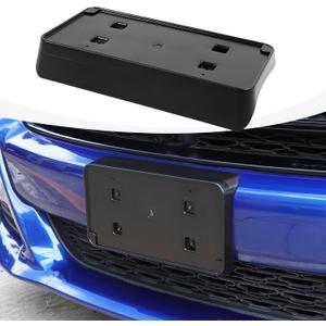 Front License Plate Bracket Holder Mount Frame Compatible with Dodge Charger 2015-2024 Accessories, Black Front Bumper License Plate