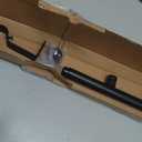 Ivilon Drapery Window Curtain Rod - End Cap Style Design 1 Inch Pole. 72 to 144 Inch Color Black