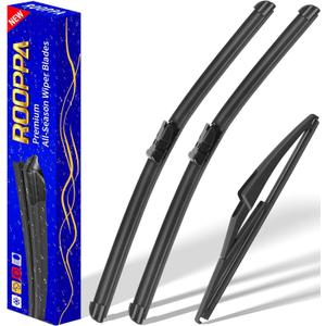 3 wipers Replacement for 2015-2020 2021 2022 2023 jeep renegade, Windshield Wiper Blades Original Equipment Replacement - 22"/20"/11" (Set of 3) Top Lock